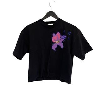 les coyotes de paris girls black Oversized Top Shirt sz 14 Short Sleeves